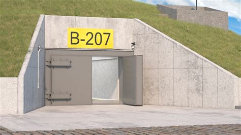 Nuclear Bunker Entrance Model - TurboSquid 2040333