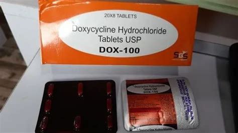 DOX-100 Doxycycline Hydrochloride 100mg Tablets at ₹ 35/stripe ... 