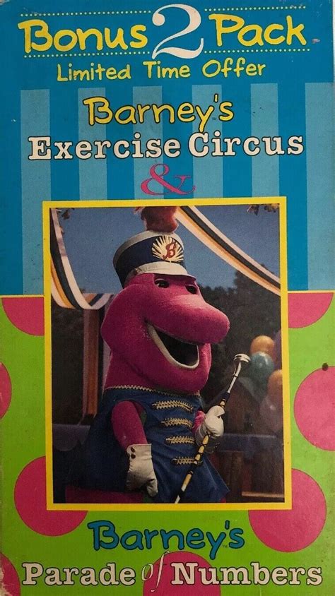 Barneys Exercise Circusparade Of Numbers Vhs 1996 2 Tape Setrare Ship N 24h Ebay