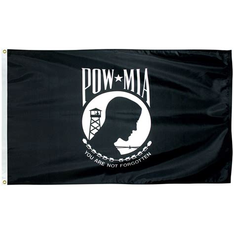 POW/MIA Double Face Nylon Flag | Flagpoles, Flags, and Flagpole Parts ...