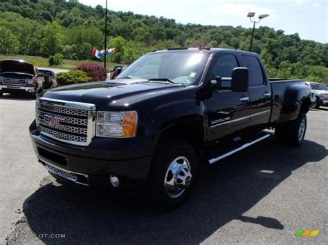 2013 Onyx Black Gmc Sierra 3500hd Denali Crew Cab 4x4 Dually 81810645