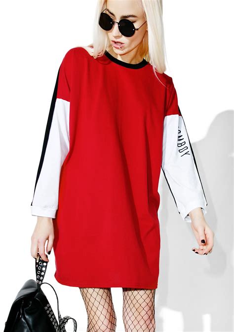 Tomboy Dress Tomboy Dresses Long Sleeve Tee Dress Tee Dress