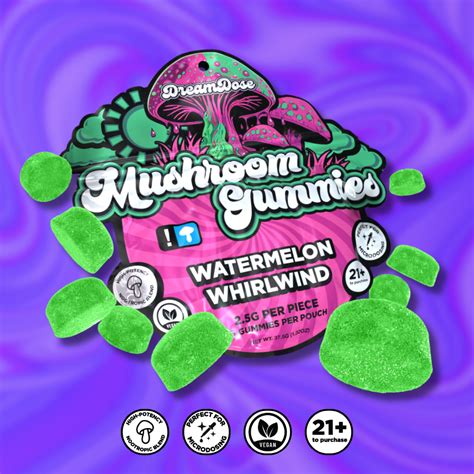 Watermelon Wonderland Mushroom Gummies Dream Dose