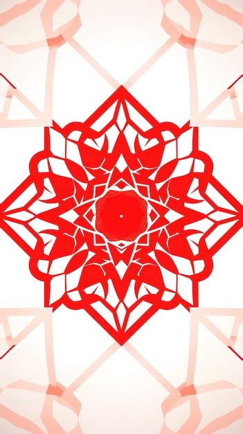 Premium AI Image | Red geometric background white wallpaper for phone