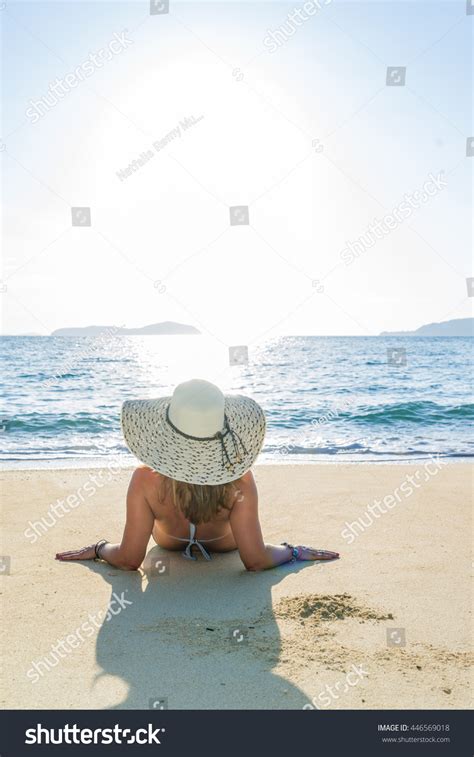 Woman Bikini Tropical Beach Resort Stock Photo 446569018 Shutterstock