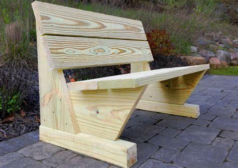 diy outdoor bench blueprint