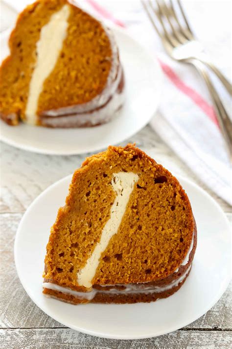 Pumpkin Bundt Cake With Cream Cheese Filling Live Well Bake Often