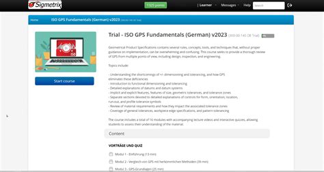 Iso Grundlagenkurs Geometrische Produktspezifikationen Gps Als E Learning