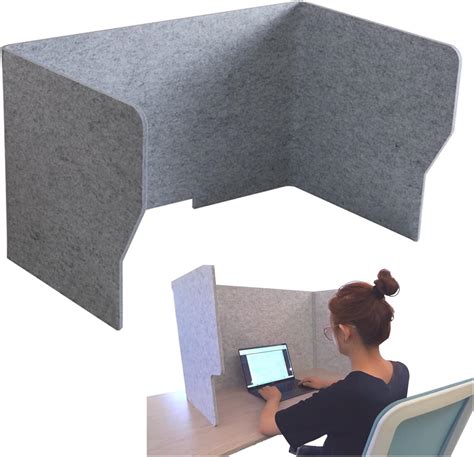 Desktop Divider Privacy Panel, Acoustic Desk Divider Screen Folding Portable - Séparateur De ...