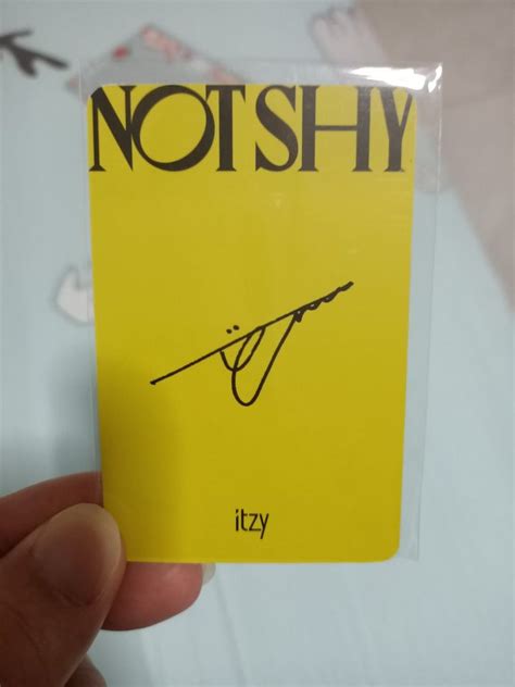 Itzy Yuna Not Shy Photocard Pc Hobbies And Toys Memorabilia And Collectibles K Wave On Carousell