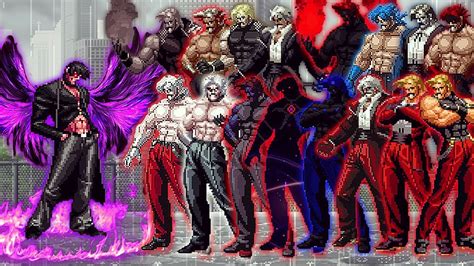 Kof Mugen Iori Yagami Fen Lv Vs Insane Bosses Rugal Team Youtube