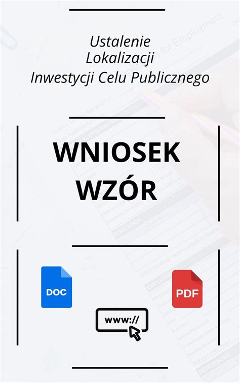 Wniosek O Ustalenie Lokalizacji Inwestycji Celu Publicznego Wzór