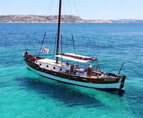 Vintage Sailboat Trip To La Maddalena Archipelago From Palau Gite