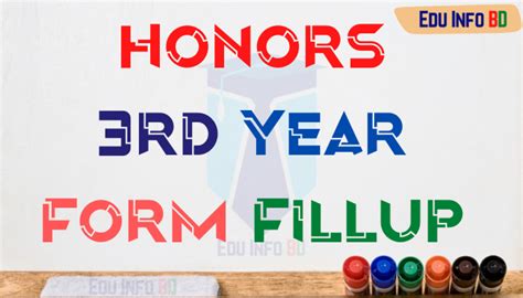 Honors Rd Year Form Fillup Edu Info Bd