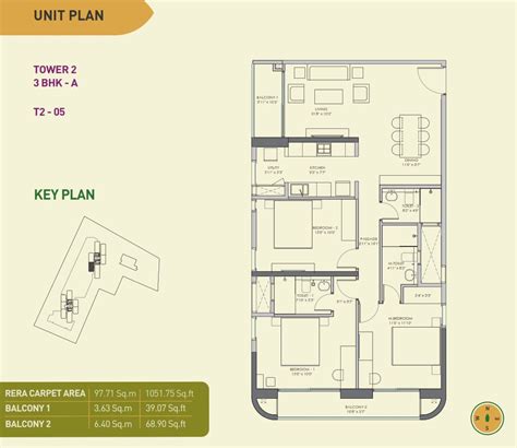 Birla Tisya 2 & 3 Bedroom Floor Plans| Master Layout Plan| Magadi Road