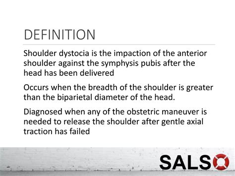 Shoulder Dystocia 2018 | PPT