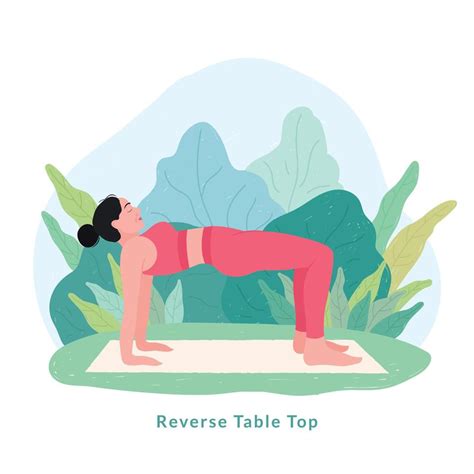 Reverse Table Top Yoga pose. Young woman woman doing yoga for Yoga Day ...