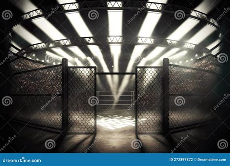 Fighting Arena for Battle of Professional Sports Mixed Martial Arts MMA ...