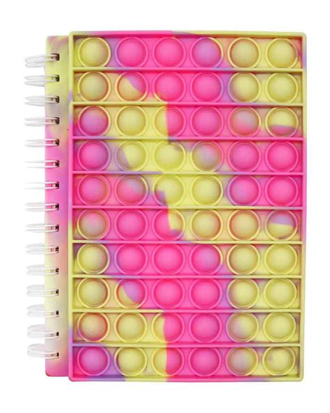 A Popit Bubble Notebook Fidget Toy Fidget Notebook College Ruled