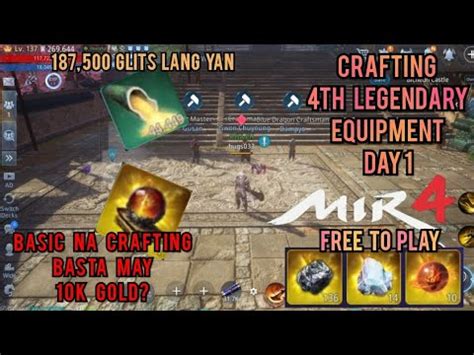 Mir Easy Way Crafting Legendary Equipment As Free To Play Day