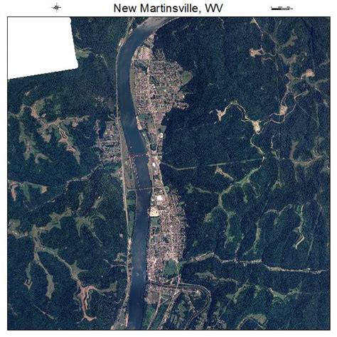 Aerial Photography Map of New Martinsville, WV West Virginia