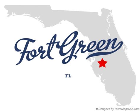 Map of Fort Green, FL, Florida