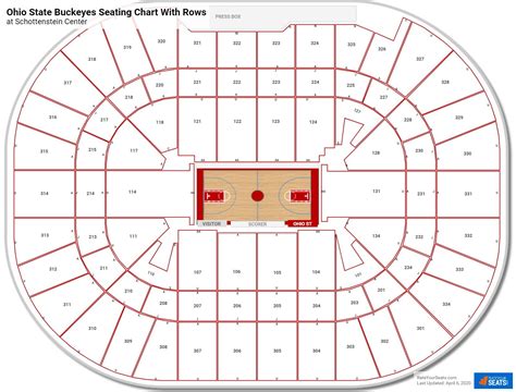 Schottenstein Center Seating Charts for Ohio State Basketball ...