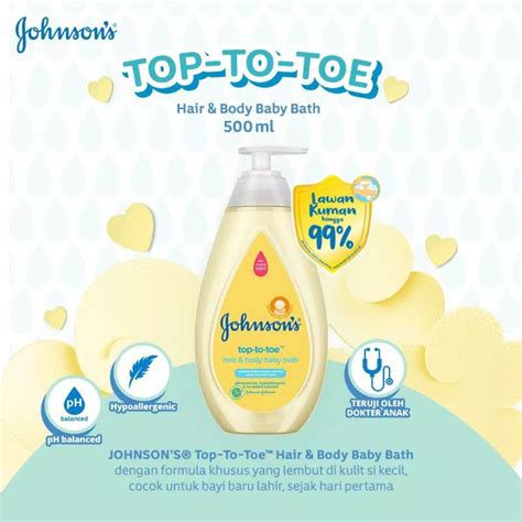 Jual JOHNSONS BABY TOP TO TOE HAIR BODY BABY BATH 500ML Shopee Indonesia