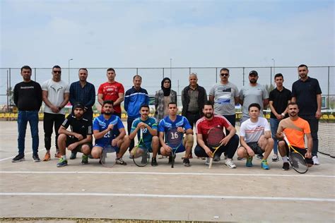 اساسية ديالى تحصد المركز الأول في بطولة الجامعة بالتنس الأرضي للطلاب كلية التربية الاساسية