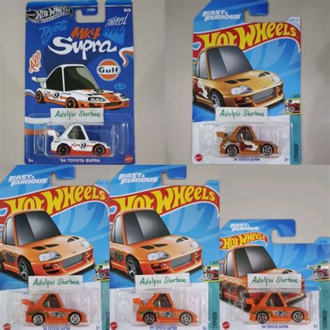 Jual Hotwheels Hot Wheels Toyota Supra Tooned Fast Furious Orange Short Card Shortcard F F