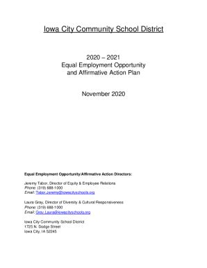 Fillable Online And Affirmative Action Plan Fax Email Print PdfFiller