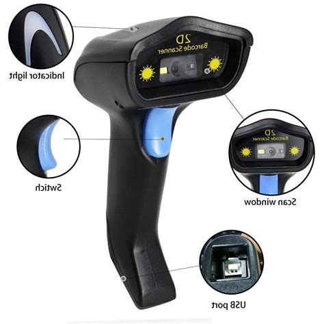 Wireless Barcode Reader Scanner Symcode 1D 2D 2 4GHz