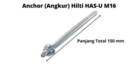 Anchor Angkur Hilti HAS U M16 Chemical Angkur