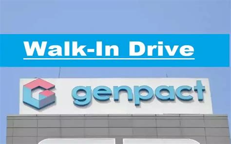 Genpact Walk In Interview For Freshers On St Aug