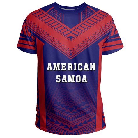 American Samoa Coat Of Arms Polynesian T Shirt Active Gaicness