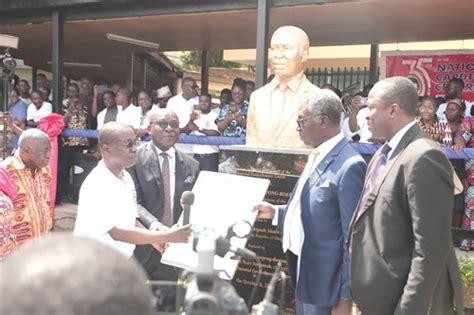 Launch Of 35th Anniversary Of Cardio Centre Bust Of Prof Frimpong