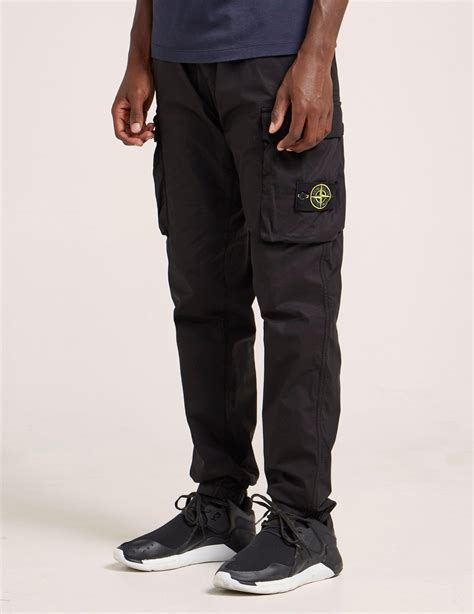 Stone Island Cargo Pants In Black For Men Lyst