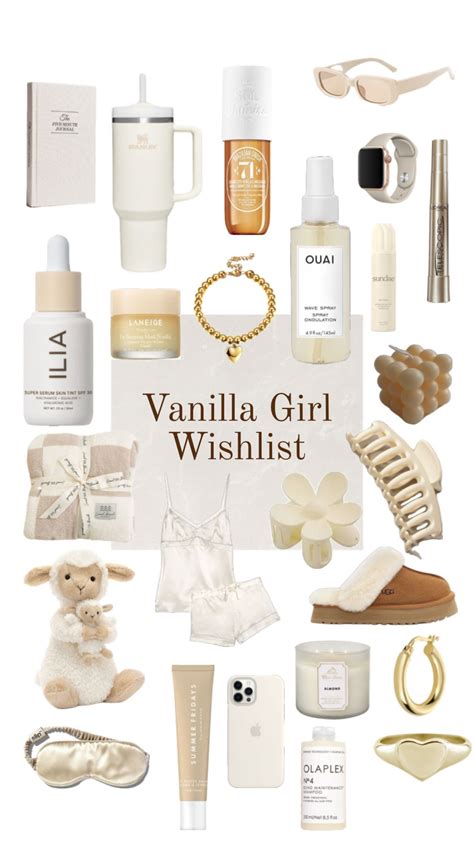 Vanilla Girl Wishlist Vanillagirlasthetic Vanilla Aesthentic