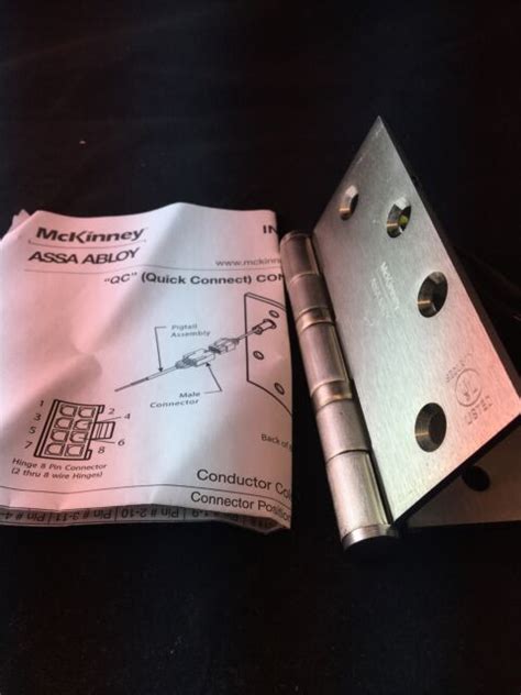 COMMERCIAL HINGE TA2714 MCKINNEY CONCEALED CIRCUIT QUICK CONNECT 4 5