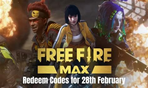 Garena Free Fire Max Redeem Codes For Th February