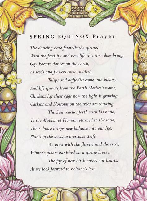 Spring Equinox Prayer – Witches Of The Craft®