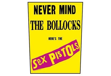 Sex Pistols Yellow Never Mind The Bollocks Printed Back Patch