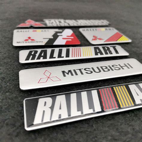 Ralliart Modified Metal Label Ralliart Car Stickers D Labelling Car