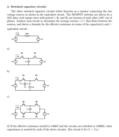 Solved Capacitor Circuits Calculate The Total Capacitance Of The Following Capacitor Circuits