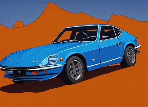 Highly Detailed Datsun 2 4 0 Z Retro Minimalist Art Stable Diffusion