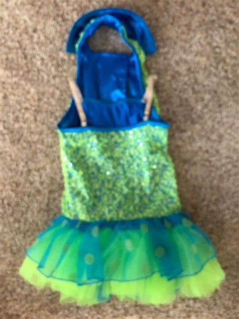 Lime Green & Blue Weissman Dance Costume Style 8817 S… - Gem