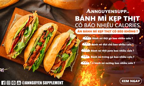 Bánh mì kẹp thịt có bao nhiêu Calories Cơ thể cần nạp bao nhiêu