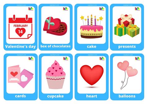 Valentines Game Cards Mini Flashcards