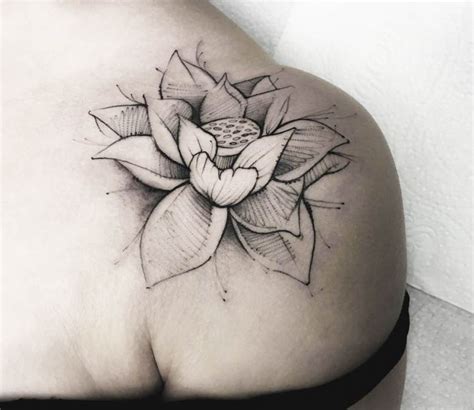 Lotus Flower Shoulder Tattoo | Best Flower Site