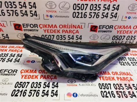 TOYOTA C HR FULL LED SOL FAR ORJİNAL ÇIKMA YEDEK PARÇA 2016 Çıkma Yedek